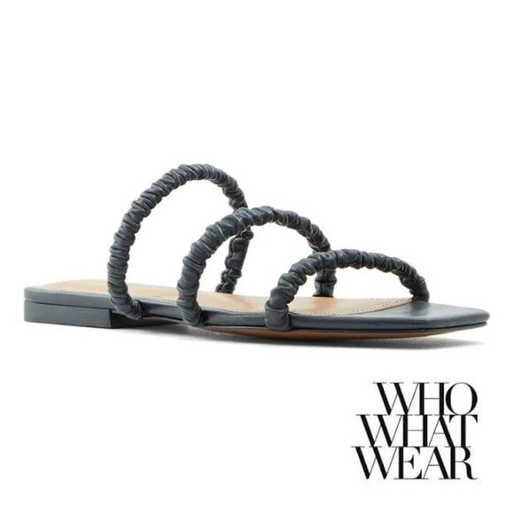 NWOT Who What Wear Zela Square toe sandal size 8 - Picture 1 of 6